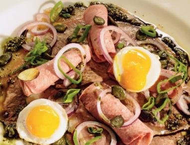Steirischer Lumpensalat mit Kürbiskernöl