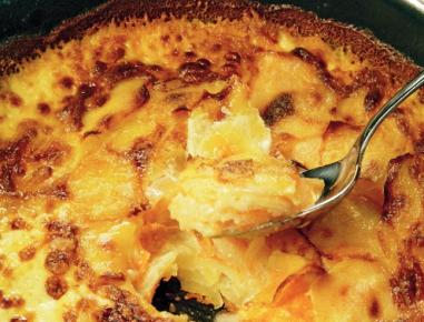 Erdäpfel-Kürbis-Gratin