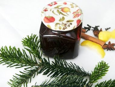Rotes Glühweingelee
