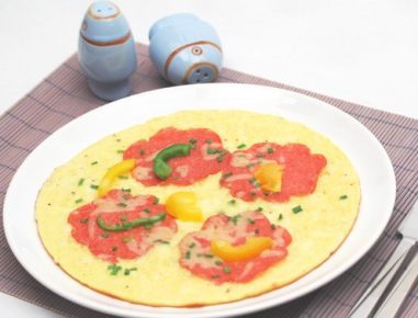 Pannekoeken mit Salami (Pikante Holländische Palatschinken)