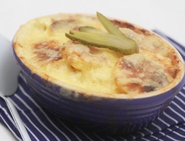 Kartoffelauflauf mit Schinken & Ei