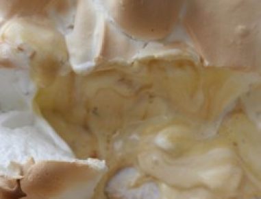 Überbackenes Eis aus dem Ofen