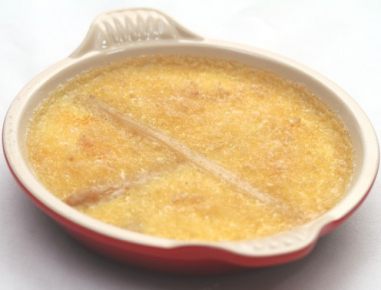 Spargel Crème brûlée