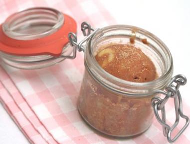 Marmorkuchen im Glas aus dem Dampfgarer