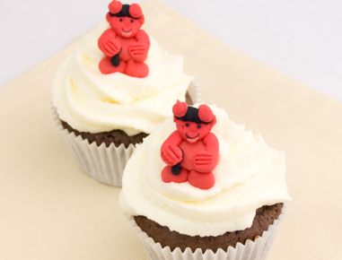 Scharfe Krampus Cupcakes