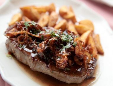 Entrecôte mit Sauce Bordelaise