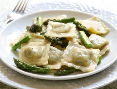 Spargelravioli