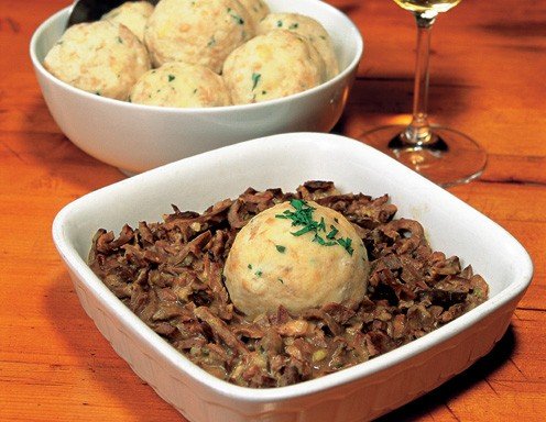 Old-style viennese Salon Beuschel with bread dumplings Old-style viennese Salon Beuschel with bread dumplings