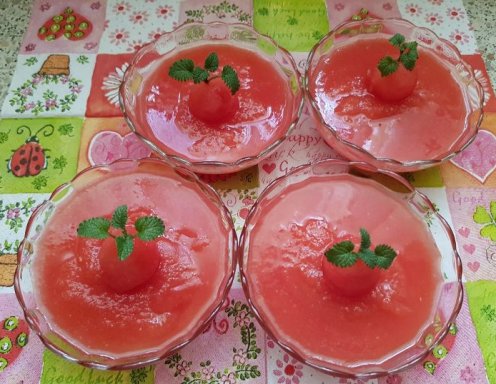 Wassermelonenpudding Wassermelonenpudding
