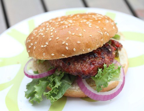 Vegetarischer Kichererbsen-Burger