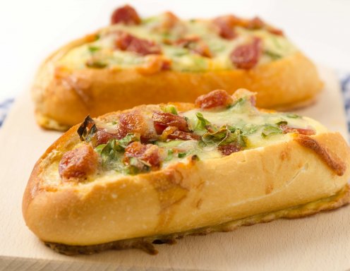 Gefüllte Baguette-Schiffchen Gefüllte Baguette-Schiffchen