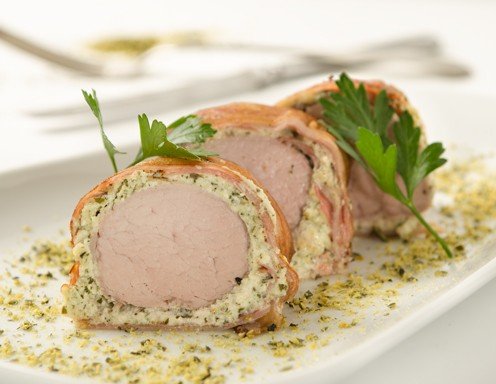 Lungenbraten im Kürbiskernmantel Lungenbraten im Kürbiskernmantel