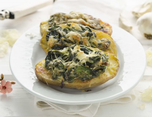 Gratinierte Brennnessel-Erdäpfel Gratinierte Brennnessel-Erdäpfel