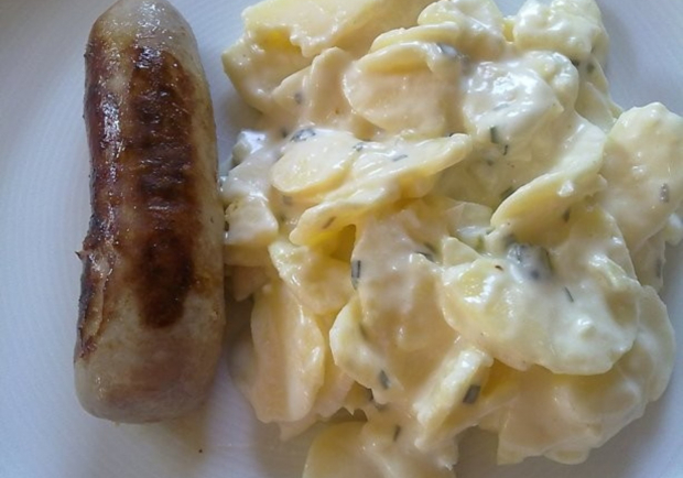 Bratwurst Mit Kartoffelsalat Rezept Ichkoche