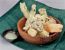 Gemüsetempura mit Wasabi-Mousseline