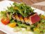 Carpaccio von rotem Thunfisch mit Melone