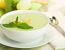 Geeiste Kartoffelsuppe mit Honigmelone
