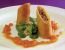 Palatschinke mit Entenfülle auf Marillenchutney