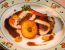 Blunzenschnitzel mit gebratenen Apfelscheiben und Thymiansaft'l