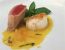 Jakobsmuscheln mit Thunfisch auf Orangen-Basilikumbutter