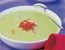 Zucchinicremesuppe mit getrockneten Tomaten