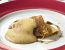 Vollkornpalatschinke mit Gewürzzwetschgen und Zimt-Sabayon