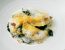 Frischkäsravioli mit brauner Butter und Spinat