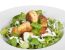 Grießknödel frittiert mit leichter Joghurtsauce
