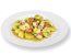 Warmer Zucchini-Erdäpfelsalat mit Frankfurter Würstel