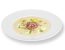 Maissuppe mit gerösteten Kümmelwurstnudeln