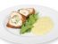 Backhendlroulade mit Zucchinicreme