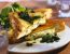 Frittierte Brotscheiben mit Mozzarella