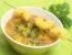 Kartoffelsuppe auf karibische Art mit frischer Ananas und Koriandergrün