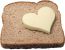 Brot mit Butterherz