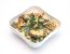 Pangasiusfilet mit Estragonbutter auf Schwammerlrisotto überbacken