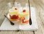 Mousse mit frischen Erdbeeren und Orangensabayon