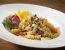 Nudelsalat mit Ananas und Roastbeef