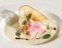 Steirische Krensuppe mit Schinkenkrusteln und Brotblattln