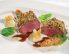 Rehfilet mit Kürbiskernkruste und Pfeffer-Marillen
