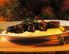 Wildspieße auf Rosmarinpolenta mit Pilzen