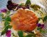 Gebeizte Seeforelle mit Salat, Blüten und Trüffel-Remoulade