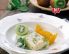 Kiwi-Milchreisterrine mit Orangensalat
