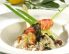 Schwammerlrisotto mit gebratenen Garnelen