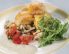 Überbackene Kürbisrösti mit Pilzen und Paradeisern
