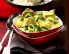 Lammragout mit Spinat