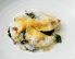 Frischkäsravioli mit brauner Butter und Spinat