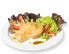 Eierpudding mit Salat