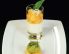 Kren-Panna-cotta mit Zuckermelone und Melisse