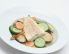 In Limette gebratener Kabeljau mit grünem Curry