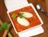 Topfenknödel mit Erdbeer-Rhabarbersauce